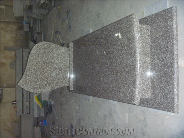 G664 Granite Poland Style Tombstone