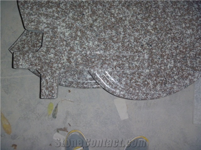 G664 Granite Poland Style Tombstone