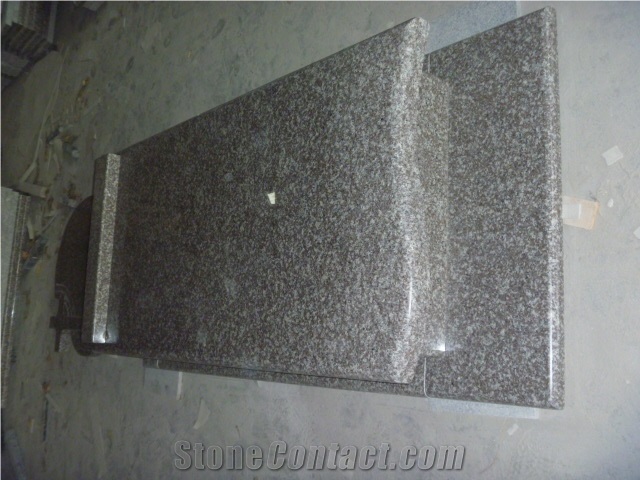 G664 Granite Poland Style Tombstone