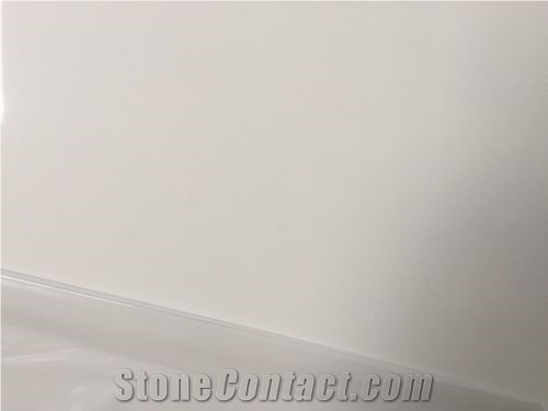 Bright Red Artificial Quartz Stone Slab