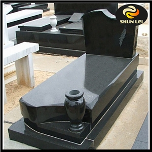 China Black Granite Stone Tombstone and Monument