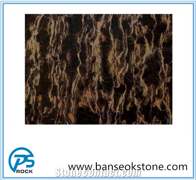 Elegant Gold Marble Tiles & Slabs , Golden Marble Slabs for Making Countertop