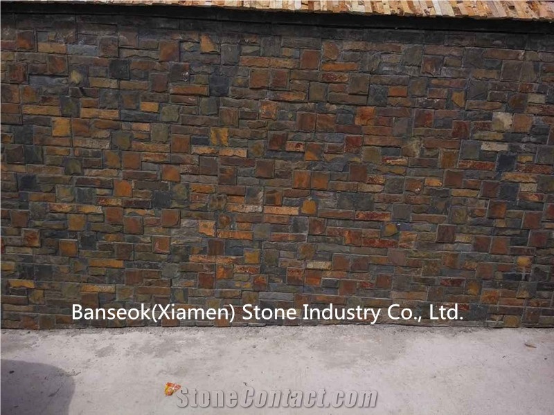 Multicolor Slate Cultured Stone for Building and Walling Stones,Culture Stone for Wall