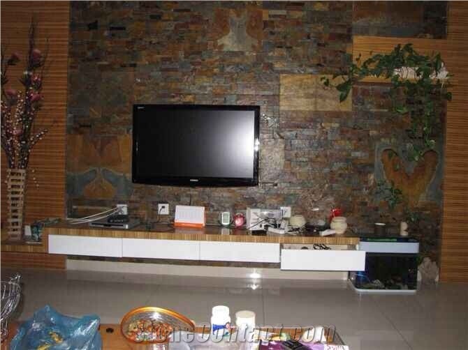 Multicolor Slate Cultured Stone for Building and Walling Stones,Culture Stone for Wall