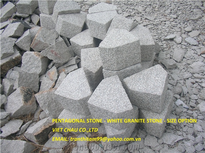 Cube Granite Stone Viet Nam, White Granite Cube Stone & Pavers