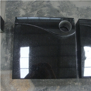Black Granite Bevel Grave Markers Slant Headstones