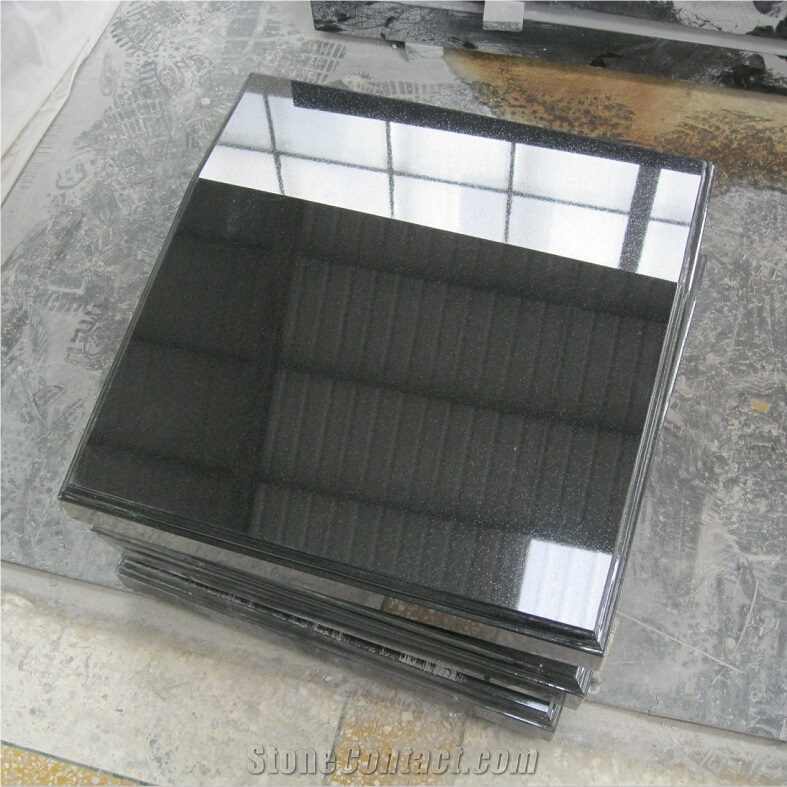 Black Granite Bevel Grave Markers Slant Headstones