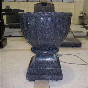 Blue Pearl Granite Flower Vases Flower Pots