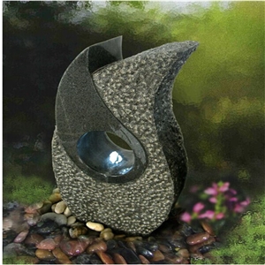 China Black Granite Garden Fountains for Indoor & Outdoor Decoration