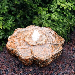 China G562 Red Granite Garden Fountain in Special Design