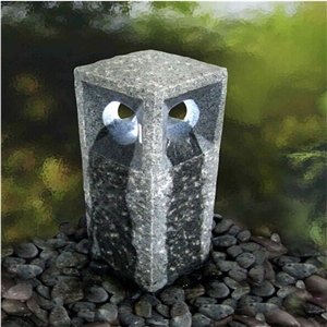 China G654 Black Granite Landscaping Water Fountains