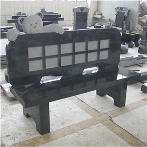 G654 Granite Monumental Tombstone Bench