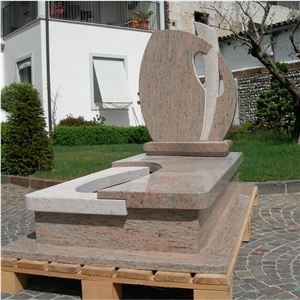 Italian Style Tombstones Spun Gold Granite Headstones
