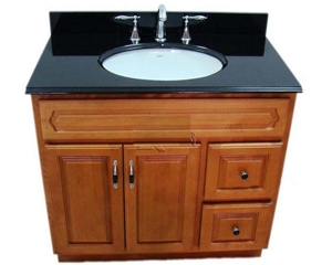 Absolute Black Bath Top, Black Granite Bath Tops