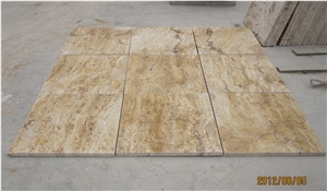 Antique Melange Travertine French Pattern Set 4 Sizes Slabs & Tiles, Classic Travertine Slabs & Tiles