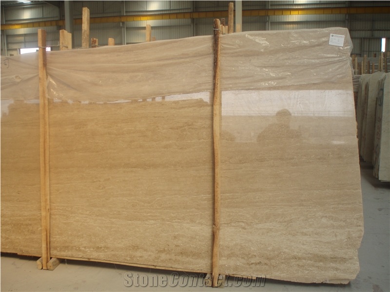 Beige Travertine Block, Turkey Beige Travertine