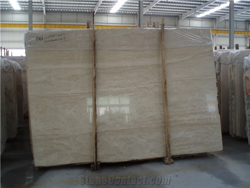 Beige Travertine Block, Turkey Beige Travertine