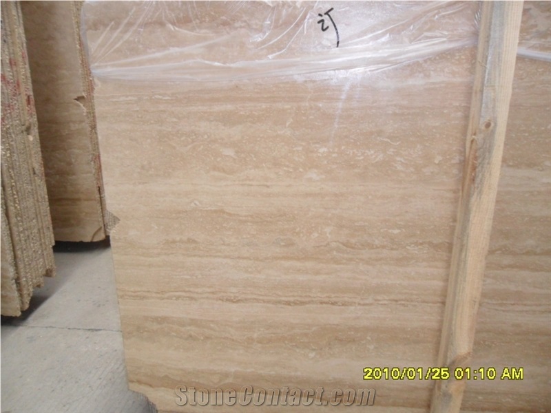 Beige Travertine Block, Turkey Beige Travertine