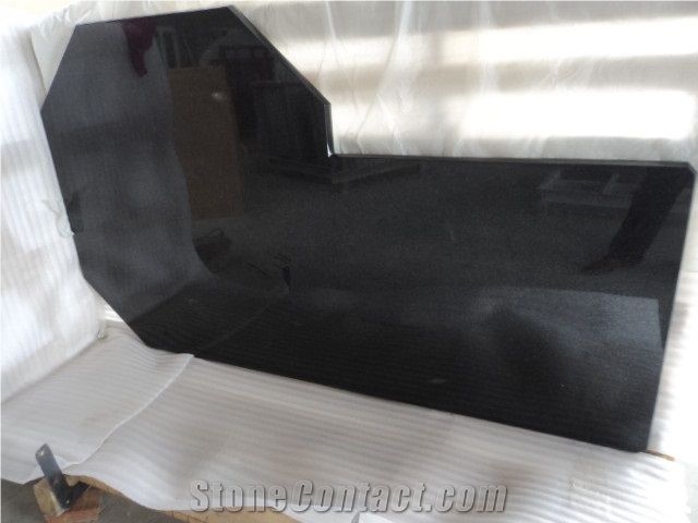 Black Galaxy Granite Countertop / Black Galaxy Granite Kitchen Top
