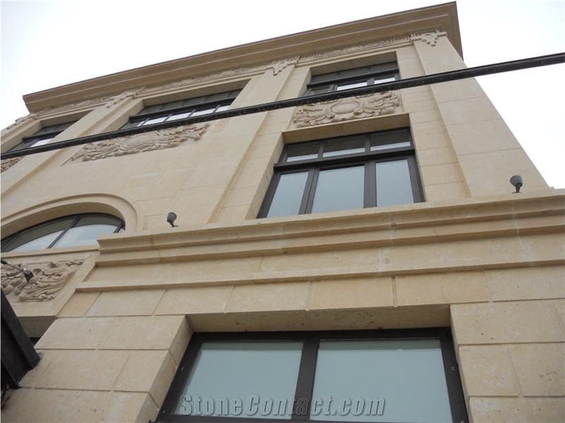 China Beige Limestone,Chinese Yellow Limestone,Limestone Cladding,Limestone Tiles