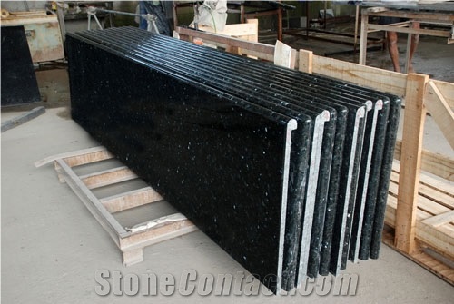 China Black Granite Countertop, Black Granite Kitchen Countertops