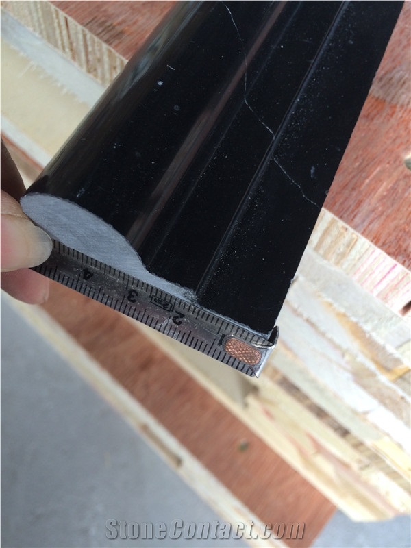 China Black Marble Moldings,Nero Marquina Moldings, Black Marble Chair Rails,Black Marquina Chair Rails,Faux Stone Border,Ogee Moldings