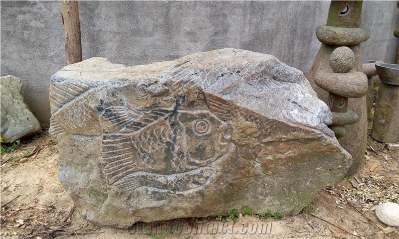 China Black Marble Natural Stone Sculpture, Black Marble Sculpture & Statue