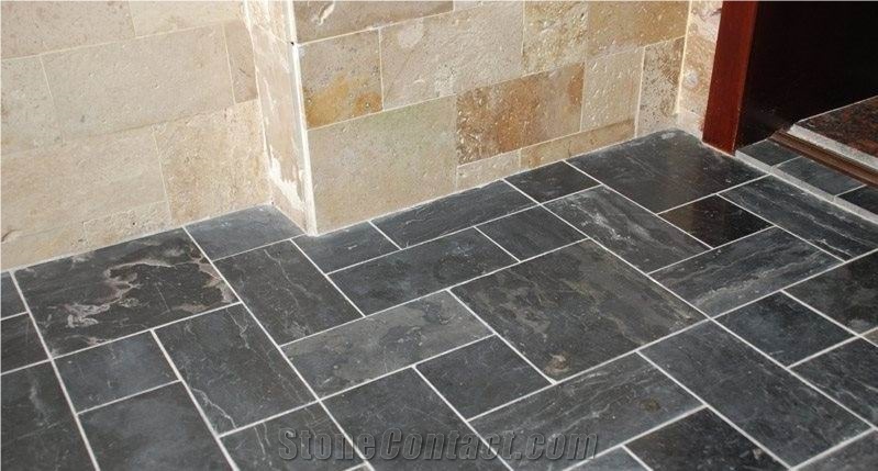 China Blue Limestone French Pattern Slabs & Tiles