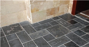 China Blue Limestone French Pattern Slabs & Tiles