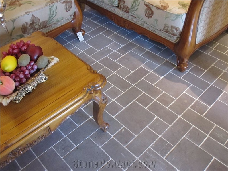 China Blue Limestone French Pattern Slabs & Tiles