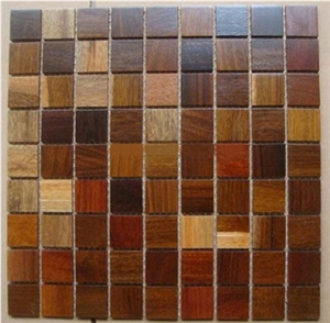 China Brown Wood Marble Mosaic China Brown Wood Marble Mosaic