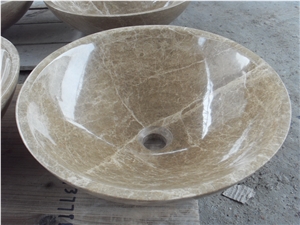 China Emperador Light Marble Sinks & Basins, Brown Marble Sinks & Basins