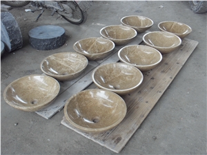 China Emperador Light Marble Sinks & Basins, Brown Marble Sinks & Basins