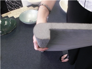 China Grey Granite Bullnose Edging Swimming Pool Tiles, Granite Pool Coping