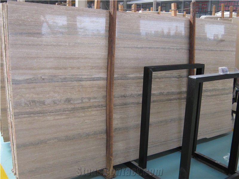 China Grey Silver Travertine Slabs & Tiles