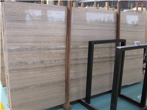 China Grey Silver Travertine Slabs & Tiles