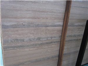 China Grey Silver Travertine Slabs & Tiles