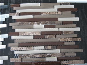 China Multicolor Glass Mosaic Tile