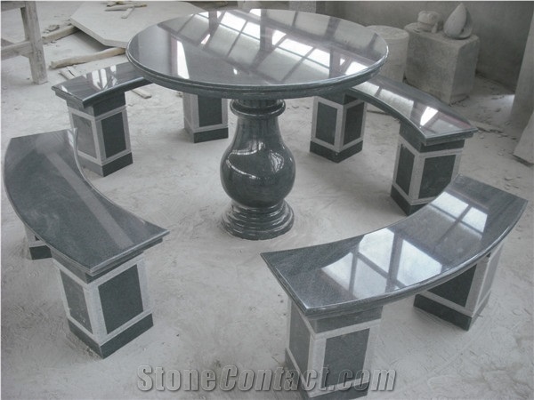 China Stone Table，G654 Stone Table， G654 Granite Table， China Grey Granit Table,Landscaping Products,Garden Products,Table Top,Table Stand, Table Design