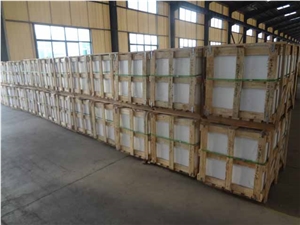 China White Crystallized Glass Stone Panel, White Nano Glass Slabs and Tiles