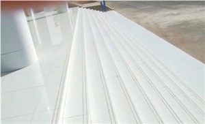 China White Crystallized Glass Stone Panel, White Nano Glass Slabs and Tiles