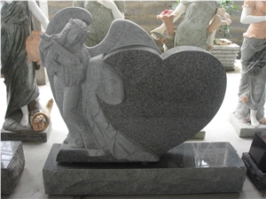 G654 Angel Heart Monument,Angel Heart Tombstone,G654 Tombstone,Sesame Black Monument,Angel Carving Tombstone,Angel Carving Monumentg,G654 Angel Monument,Angel Shape Tombstone,