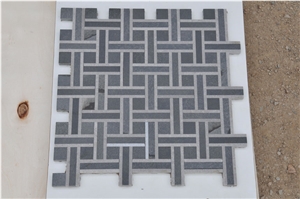 Glass Mosaic, Glass with Stone Mosaic