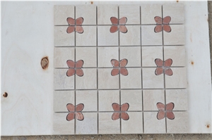 Glass Mosaic, Glass with Stone Mosaic