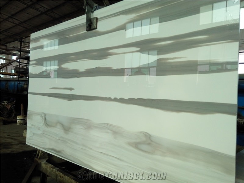 Grey Serpegiante Nano 3 Crystallized Stone, Nano Glass Panels Crystalized Stone Slabs & Tiles, Polished Wooden Nano Glass