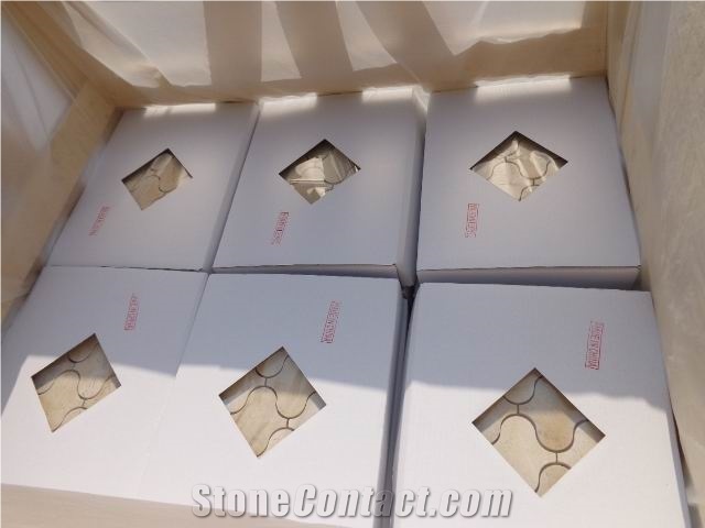 Hexagon Mosaic, Carrara White Hexagon Mosaic,White Marble Mosaic