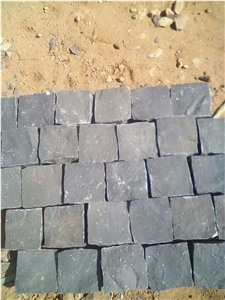 Low Price Pavers, Zhangpu Black Granite Pavers/Cube Stone,China Blak Granite Cobble Stone
