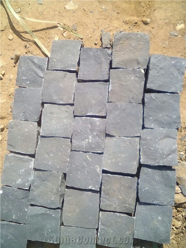 Low Price Pavers, Zhangpu Black Granite Pavers/Cube Stone,China Blak Granite Cobble Stone