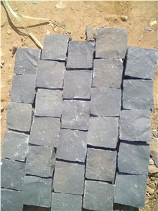 Low Price Pavers, Zhangpu Black Granite Pavers/Cube Stone,China Blak Granite Cobble Stone