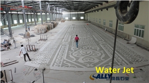 Marble Waterjet Medallion Flooring Patterns,Marble Medallion,Waterjet Medallion,Waterjet Marble Medallion, Dark Emperador Brown Marble Waterjet Medallions